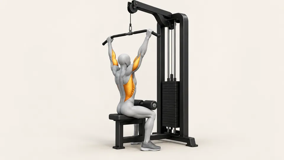 Lat machine: la posa a fine movimento